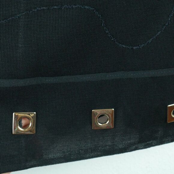 Ming Wang Small Jacket Knit Blazer Cardigan Career Black Embroidered Office - Picture 5 of 8